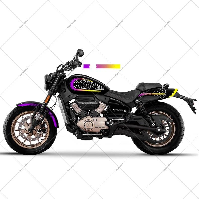 适用于24款无极CU250改装配件车身防水拉花版画个性贴膜油箱贴画