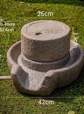 花园庭院装饰造景水槽石槽流水景观摆件睡莲荷花盆缸水培石头花盆