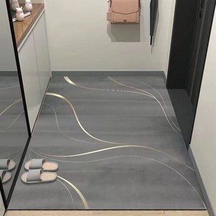 灰色硅藻泥入户地垫门口吸水防滑进门垫玄关满铺耐脏家用门口地垫