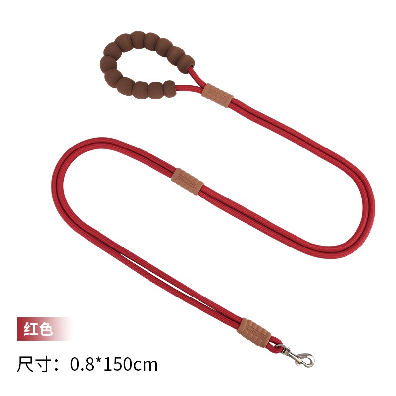 狗狗牵引绳结实遛狗链子不勒手腰牵狗绳大中小型犬外出通用可斜挎