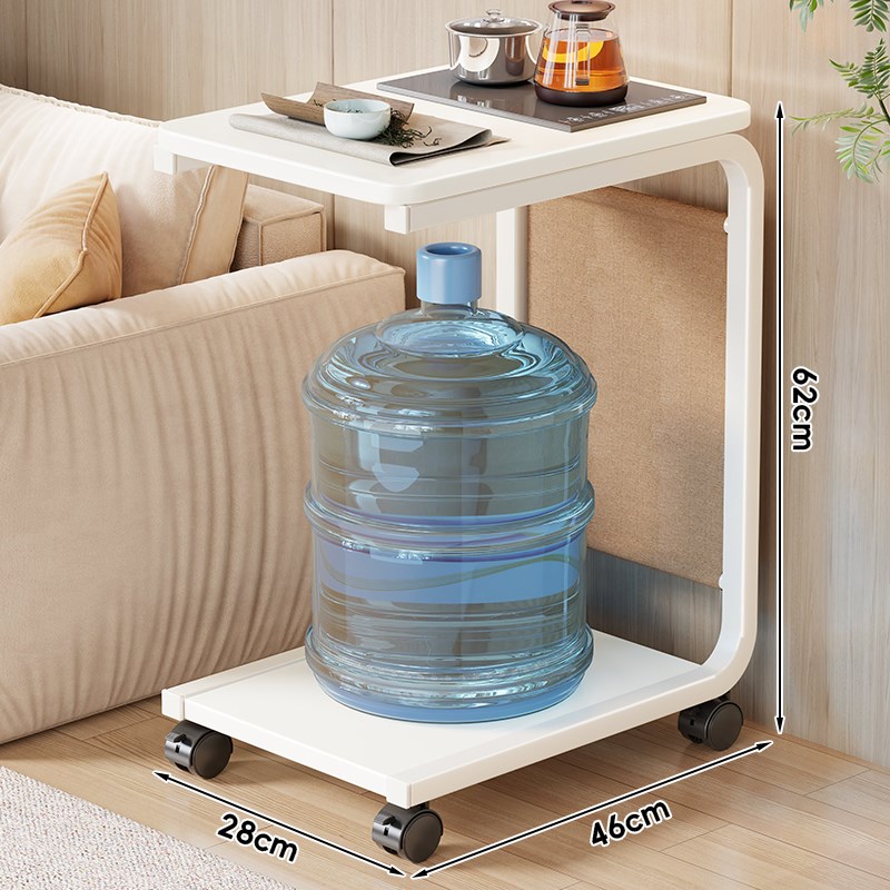 茶水柜置物架办公室小型一体水桶架家用客厅可移动小茶台沙发边柜