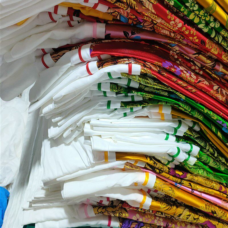 杭州丝绸织锦缎婚庆被套金丝被面软缎绸缎被罩结婚喜被Z贡缎里