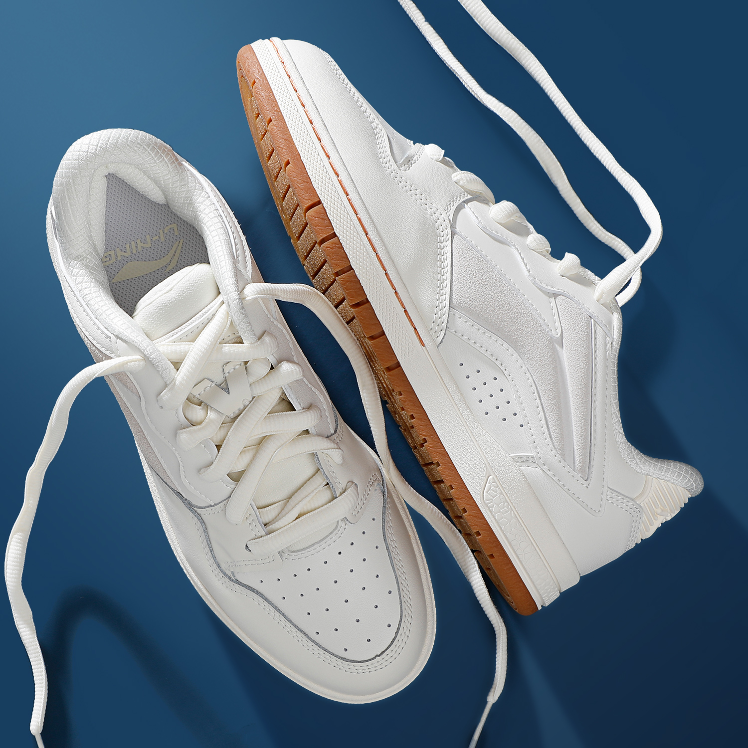 李宁惟吾PRO S板鞋男女款2025冬季新款白生胶男鞋潮流舒适休闲鞋