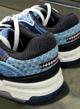 李宁男士板鞋2025秋季新款001 BTC 3经典休闲鞋软底透气滑板鞋