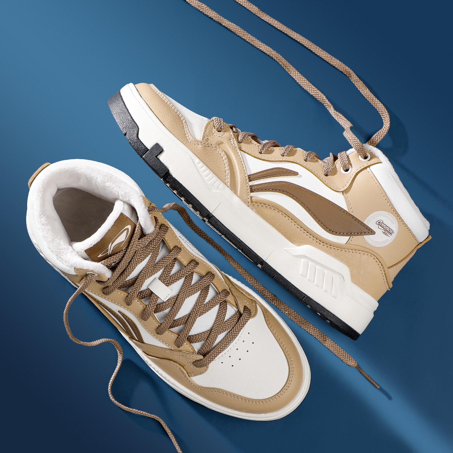 李宁秋冬款中帮休闲鞋男鞋2025冬季新款80S加绒保暖舒适滑板鞋,运动鞋new,板鞋,淘宝优惠券,粉丝福利购,淘宝优惠卷