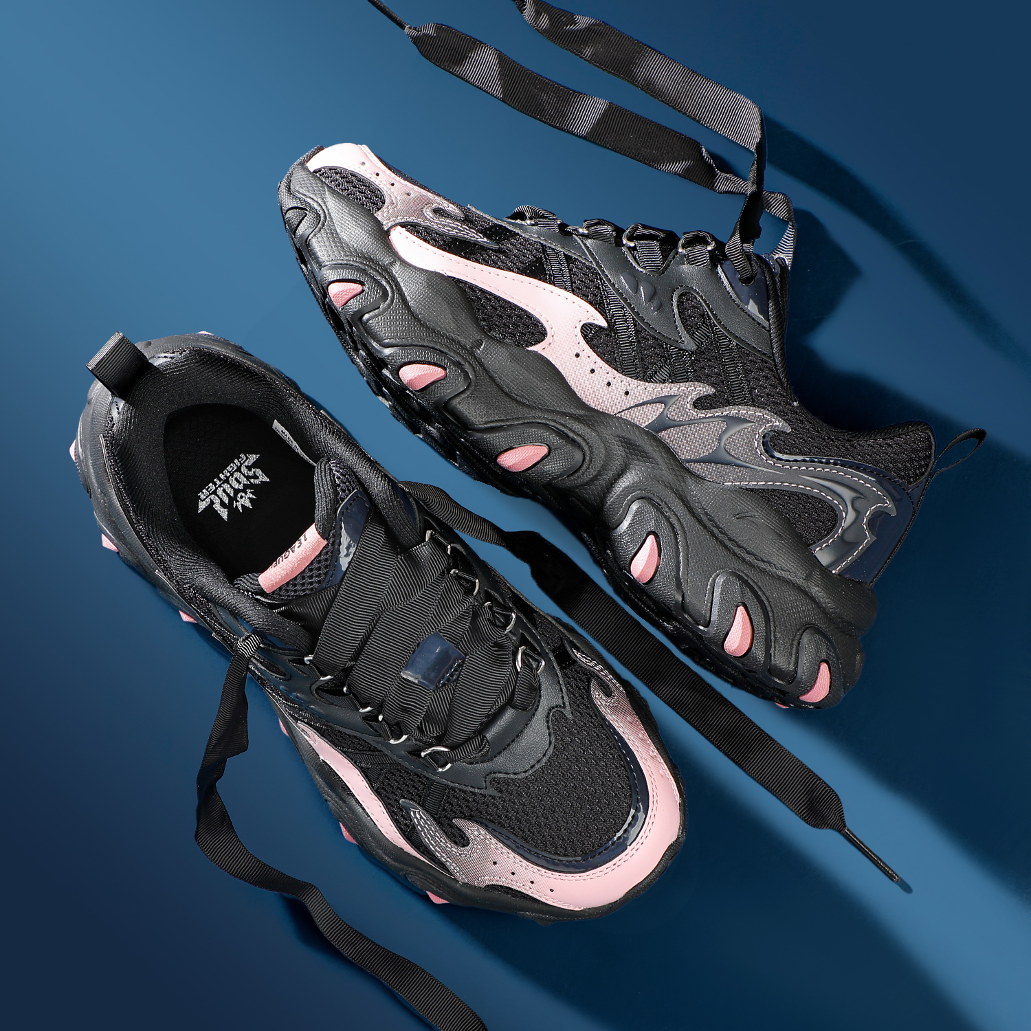 李宁猫爪鞋女款2025秋季新款轻便软底运动鞋厚底老爹鞋舒适休闲鞋