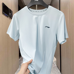 健身冰感速干短袖 新款 团购透气T恤ATSV361 男2025夏季 李宁冰丝短袖