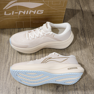 李宁秋冬款越影5跑步鞋女2025冬季新款加厚鞋面体测训练运动鞋