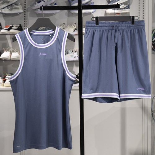 李宁男子篮球服2025夏季新款宽松速干透气比赛套装运动服AATV001