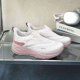 网面透气女鞋 李宁soft 2025夏新款 女款 AGLV006 go2代一脚蹬休闲鞋