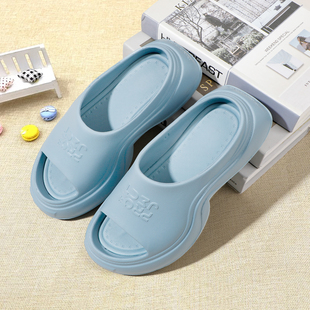 liming李宁拖鞋女2025新款防臭防滑踩屎感一字拖厚底软弹外穿凉鞋