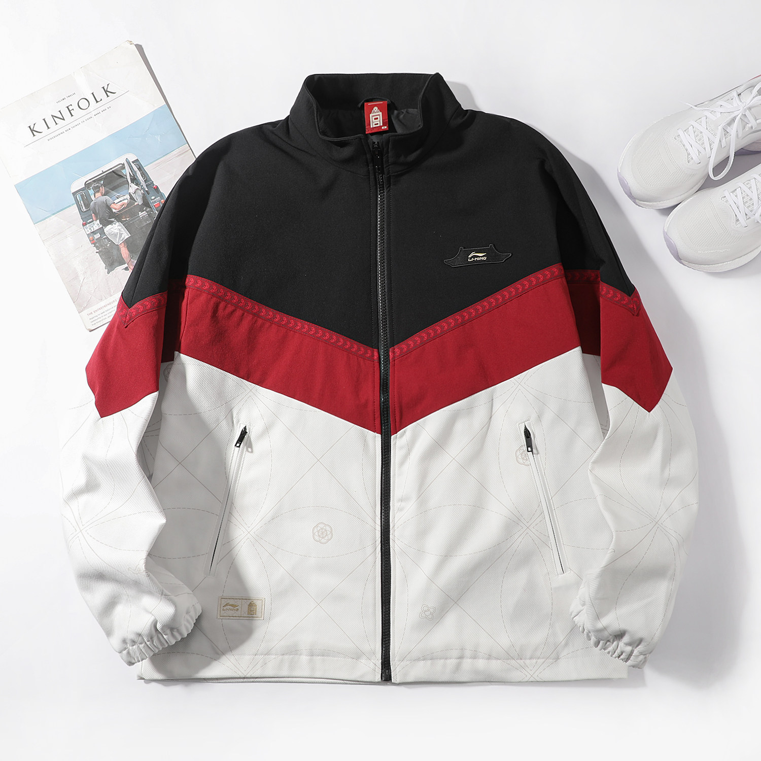 李宁撞色无帽开衫棉夹克男2026春季新款故宫联名立领棉衣保暖外套,运动服/休闲服装,运动茄克/外套,淘宝优惠券,粉丝福利购,淘宝优惠卷