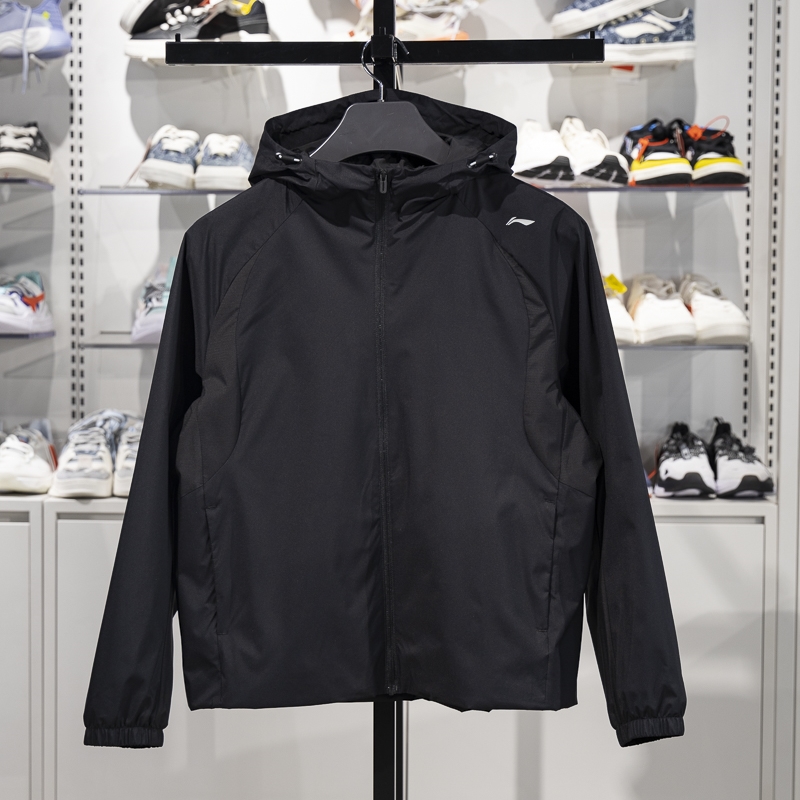 李宁运动风衣女子2025新款户外防水透气速干连帽休闲外套AFDV178