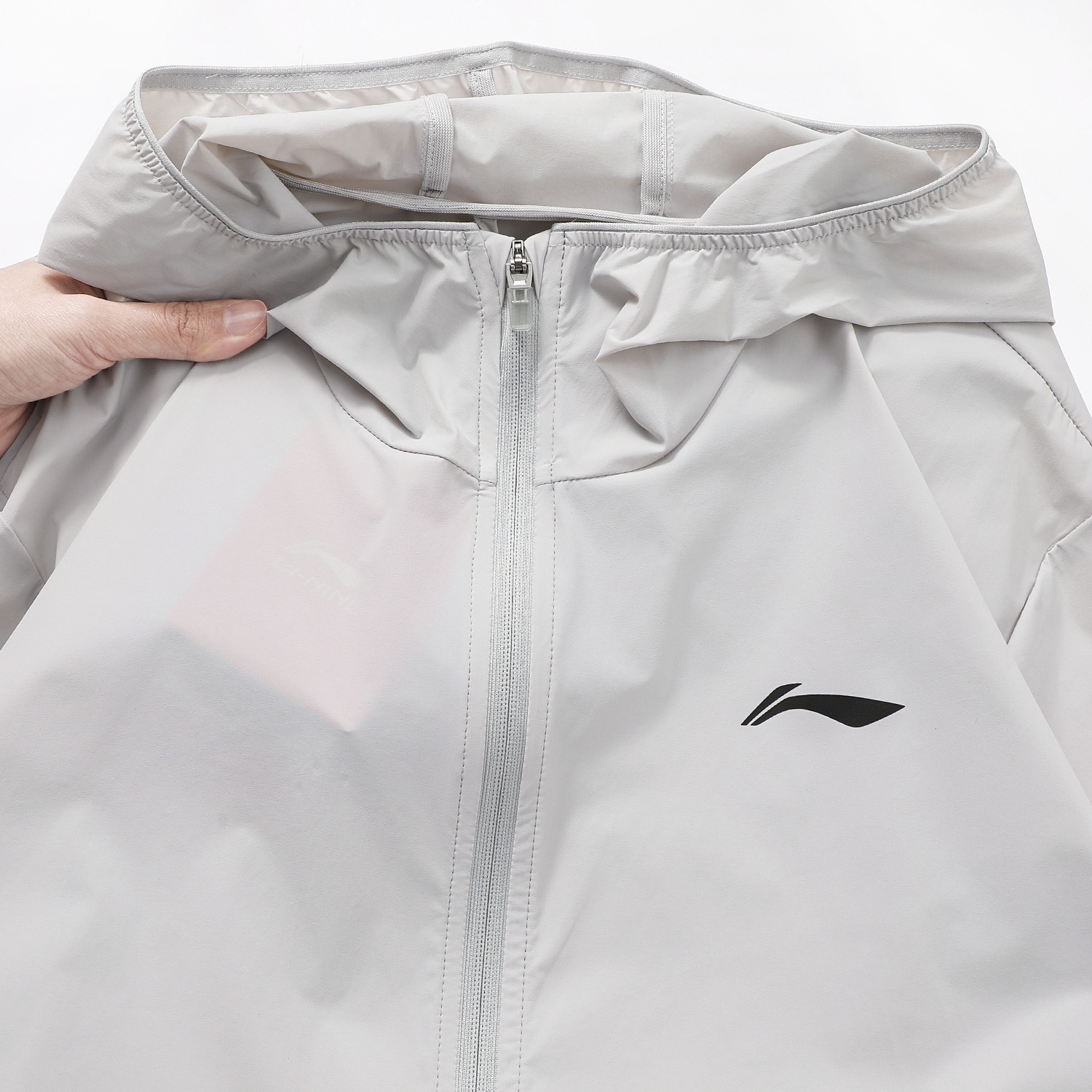 李宁冰感舒适吸湿排汗防晒运动风衣男款2026夏季新款休闲外套上衣