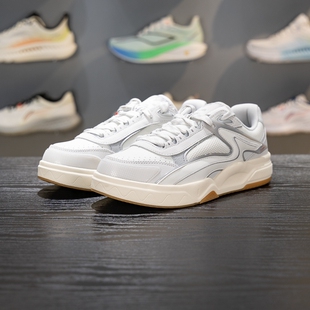 李宁惟吾LITE板鞋男2026春季新款经典软底透气休闲鞋革面潮流男鞋