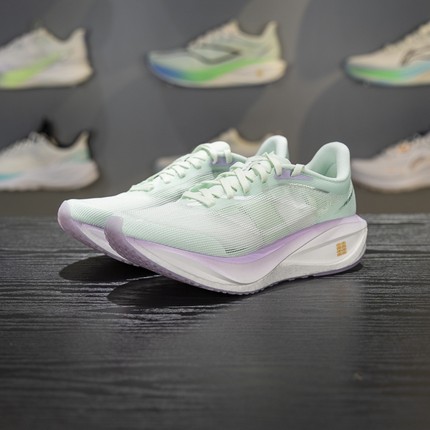 李宁飞电5C女子跑步鞋2025新款䨻丝碳板高回弹减震竞速专业跑鞋