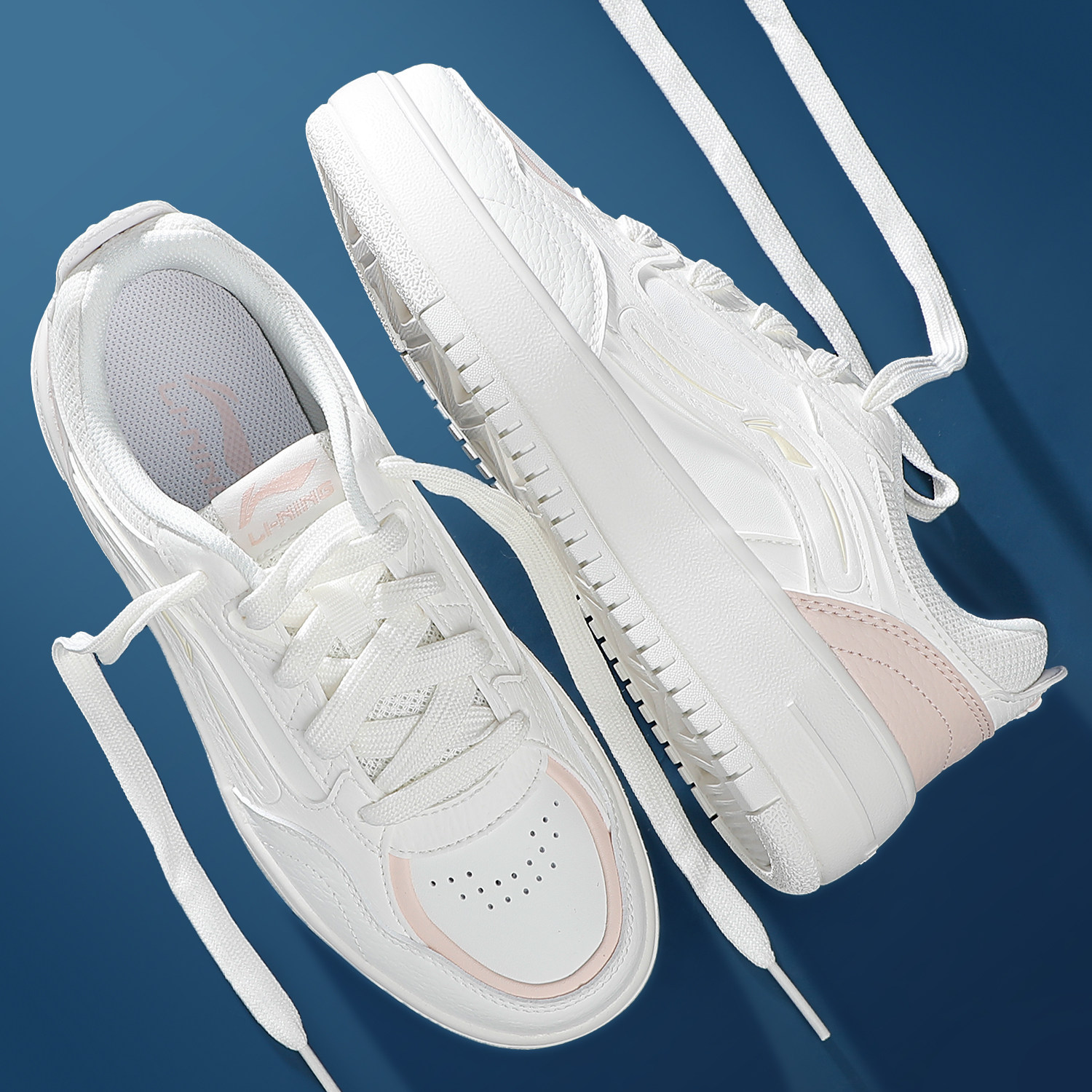 李宁奶酪板鞋女鞋2026春季新款厚底小白鞋休闲鞋舒适透气运动鞋,运动鞋new,板鞋,淘宝优惠券,粉丝福利购,淘宝优惠卷