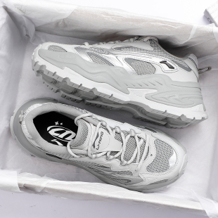 软底网面透气运动鞋 李宁星芒休闲鞋 复古潮流老爹鞋 2026新款 女鞋