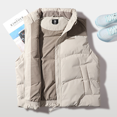 李宁工装风羽绒马甲男款2025冬季新款反伍系列80%鸭绒无袖羽绒服
