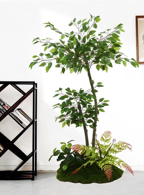 仿真绿植室内大型幸福树落地盆栽