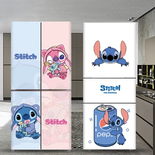卡通蜡笔小新自粘冰箱门贴画  全贴翻新防水来图定制冰柜网红贴纸