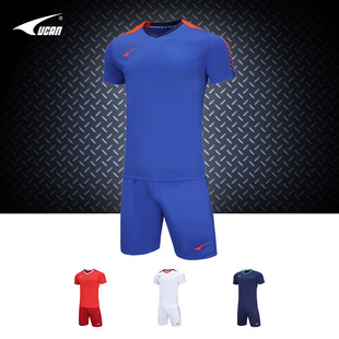 2023新款锐克足球服套装男定制比赛队服团购短袖足球球衣130055