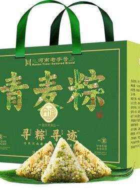 河南老字号丹谊青麦仁粽子礼盒端午节蛋黄鲜肉豆沙蜜枣杂粮低脂粽