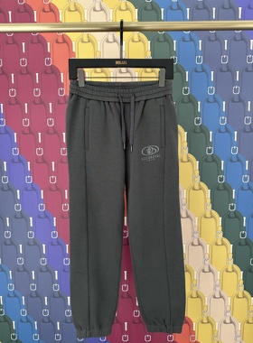 DILLO 鼎锋秋冬推荐 男士字母印花加绒束脚休闲裤 DLFBAK507702