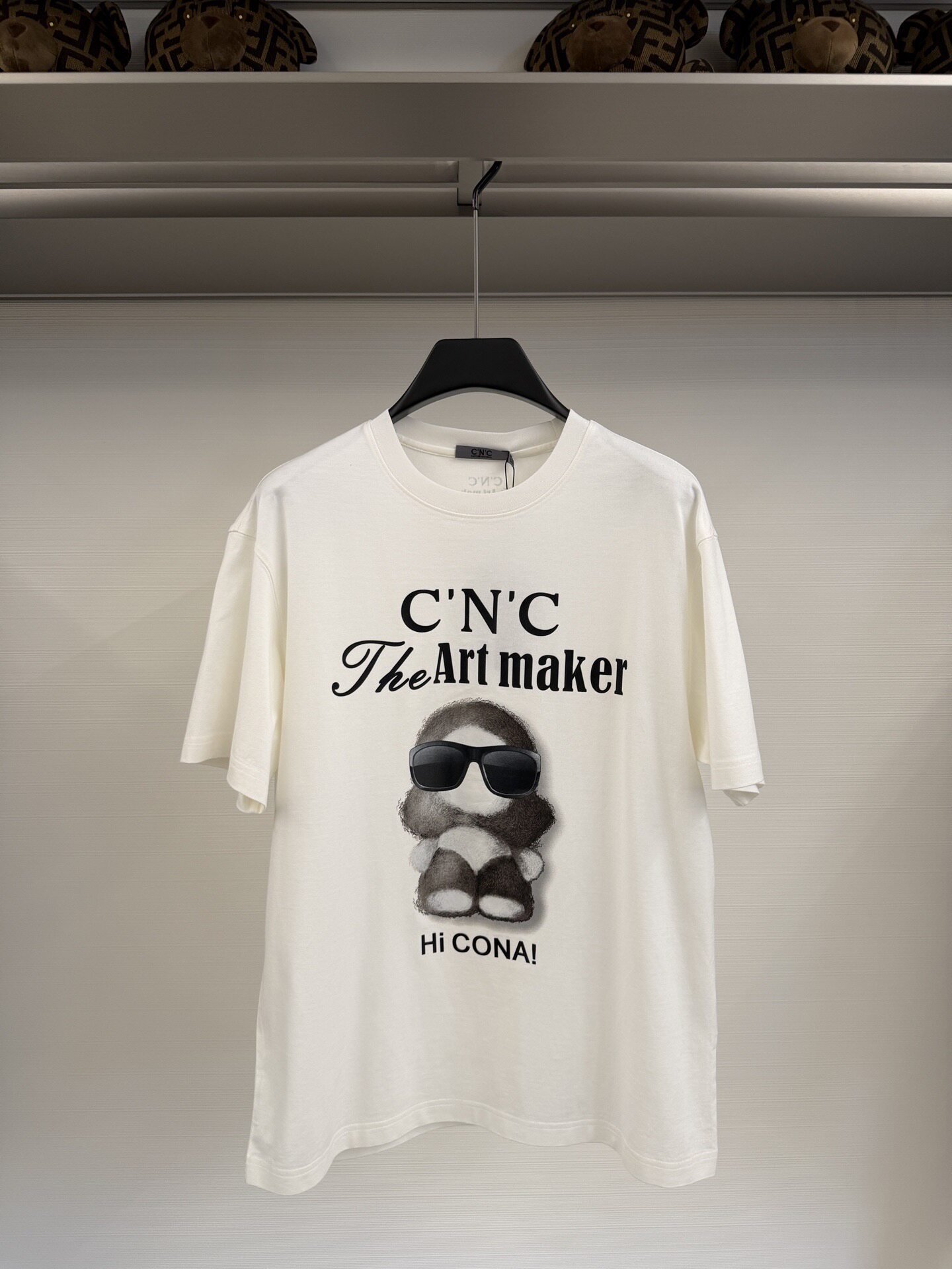 CNC 26春夏新款 男士时尚卡通字母印花休闲短袖T恤 811H262200