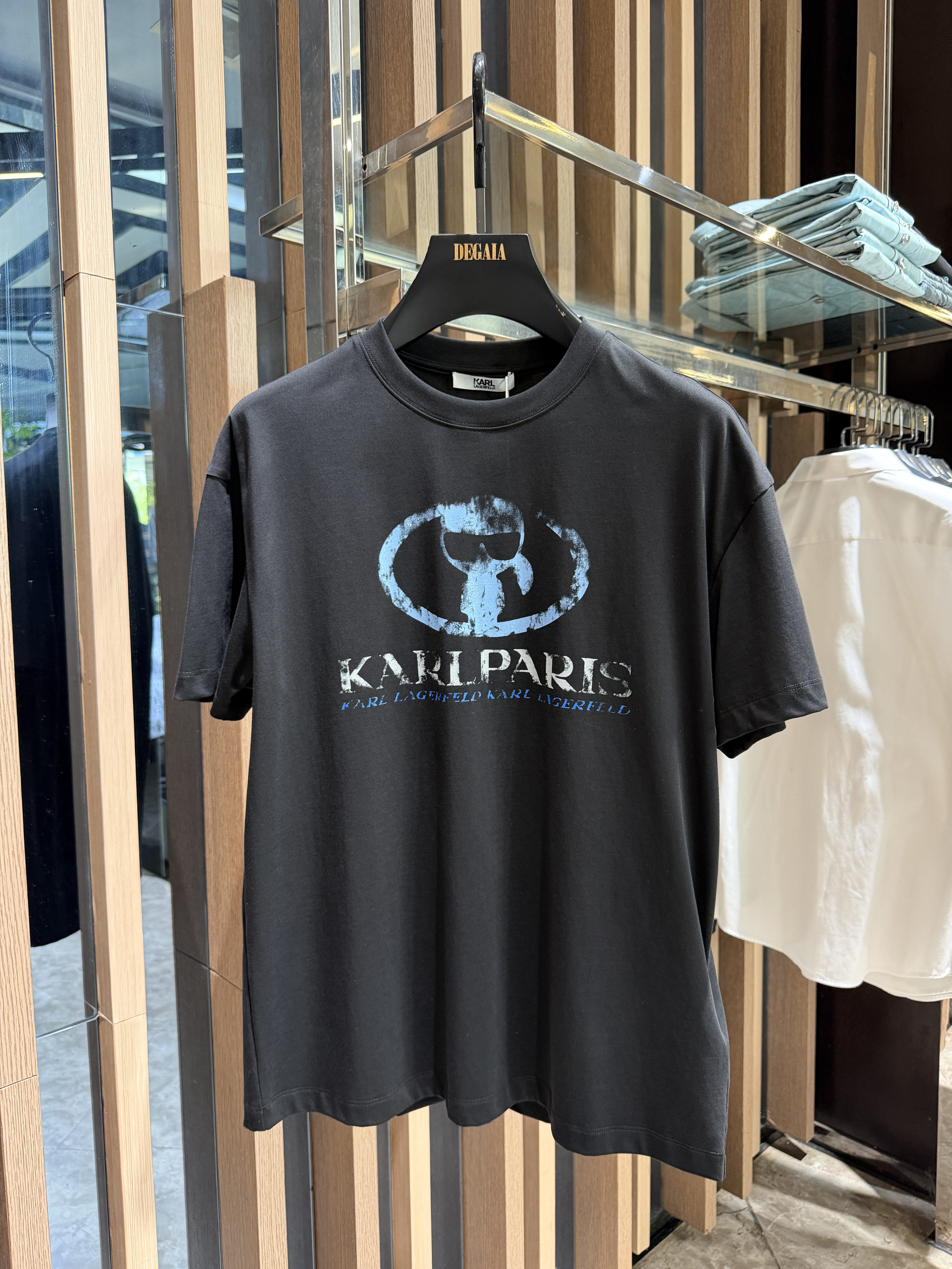 Karl Lagerfeld 鼎锋春夏推荐 男士时尚印花短袖T恤 1K1F30602006