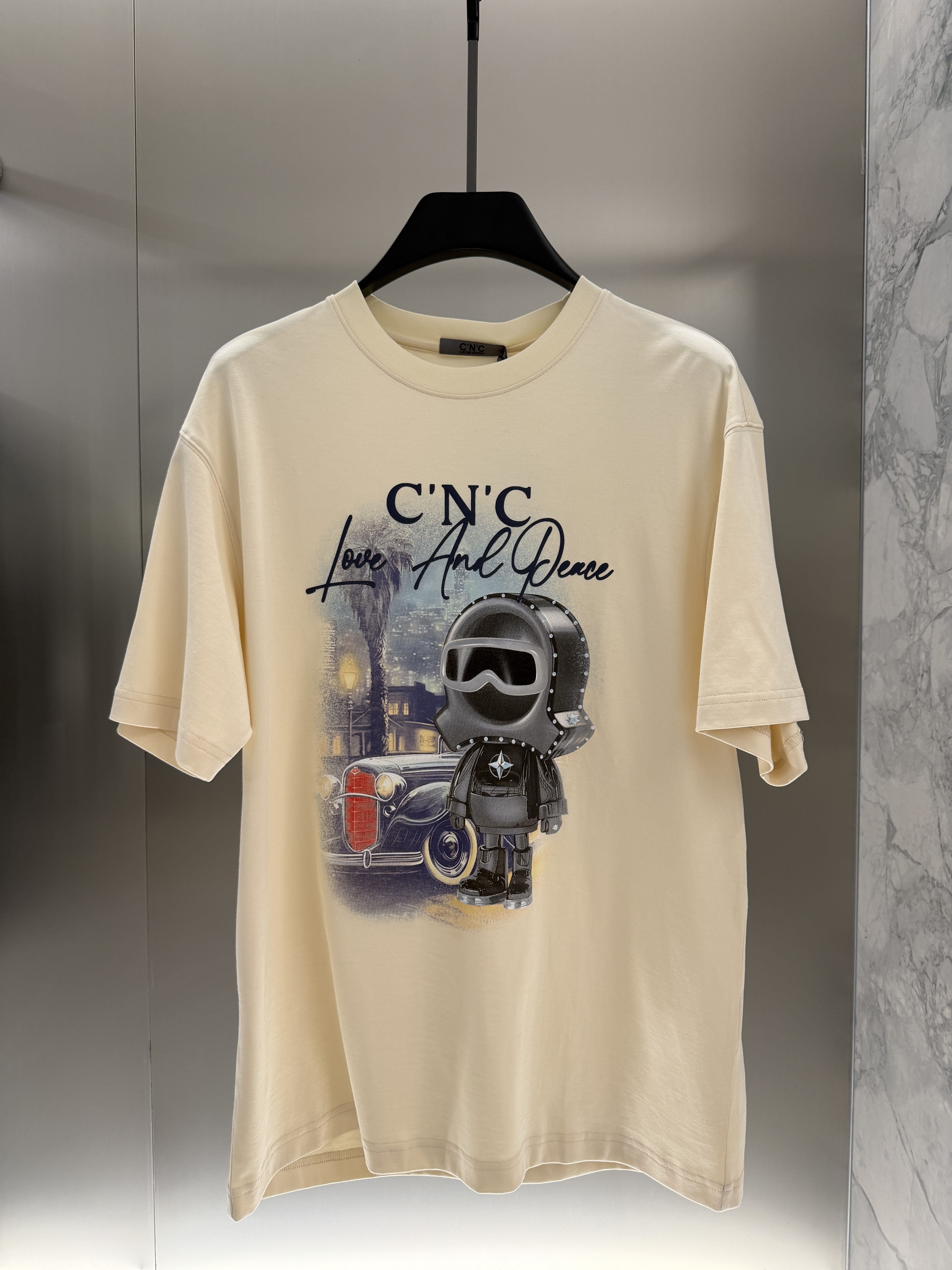 CNC 26春夏新款 男士时尚图案字母印花休闲短袖T恤 811H262036