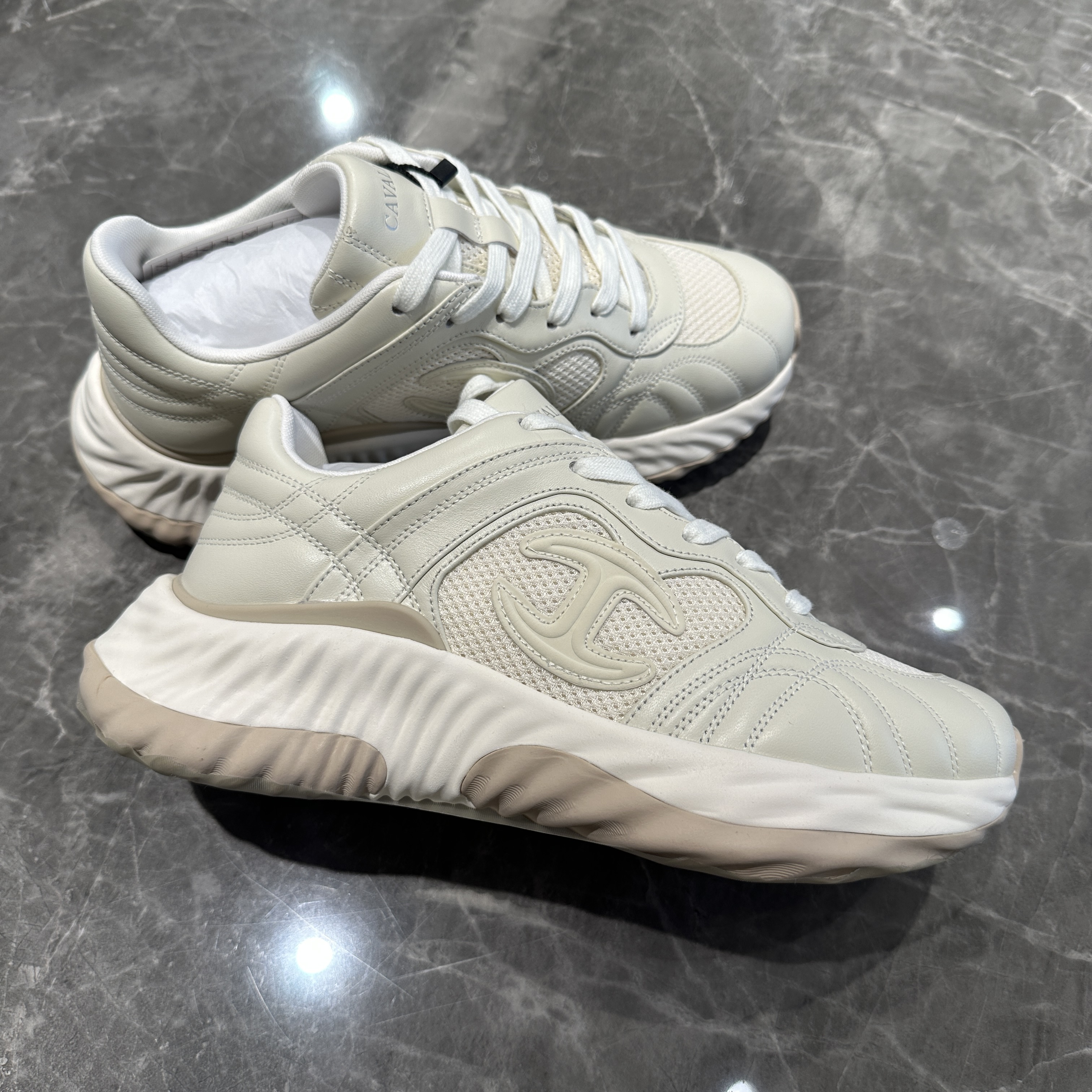 Cavalli Class 25新款 男士时尚系带厚底休闲运动鞋 CA2FES-31C