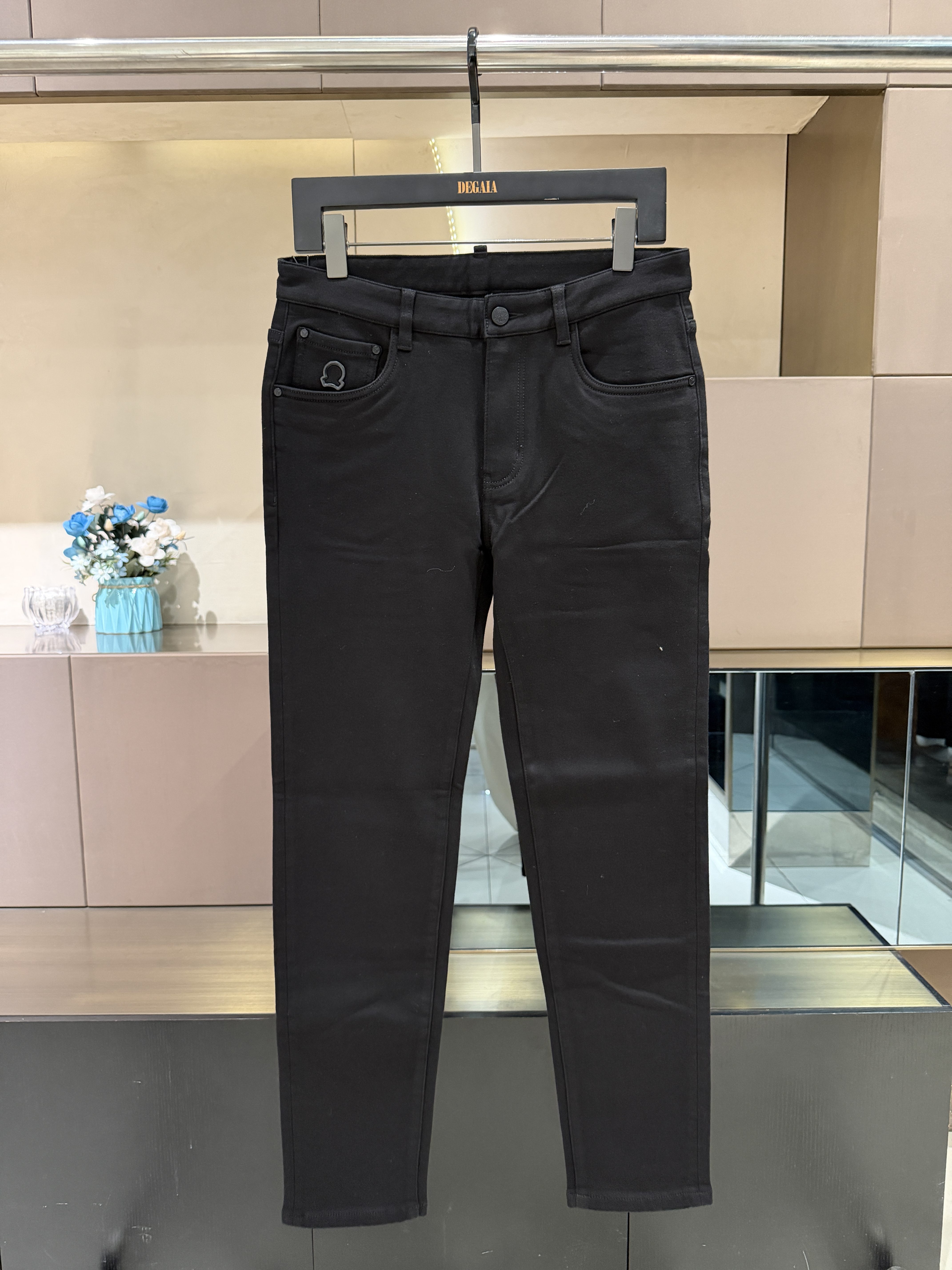 CNC 25秋冬新款 男士时尚后口袋字母印花薄绒休闲裤 811G393108,男装,休闲裤,淘宝优惠券,粉丝福利购,淘宝优惠卷