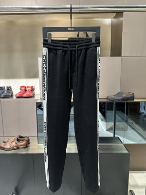 CNC 25秋冬新款 男士字母满印花侧边拼接直筒休闲裤 811G3930AT