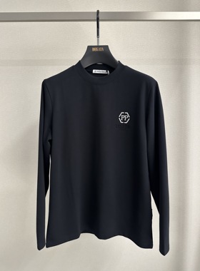 PIERRE PIERUCCI 25秋冬新款 男士字母压花长袖T恤 881G361510