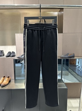 CNC 25秋冬新款 男士时尚侧边字母拼接加绒直筒休闲裤811G3930AB