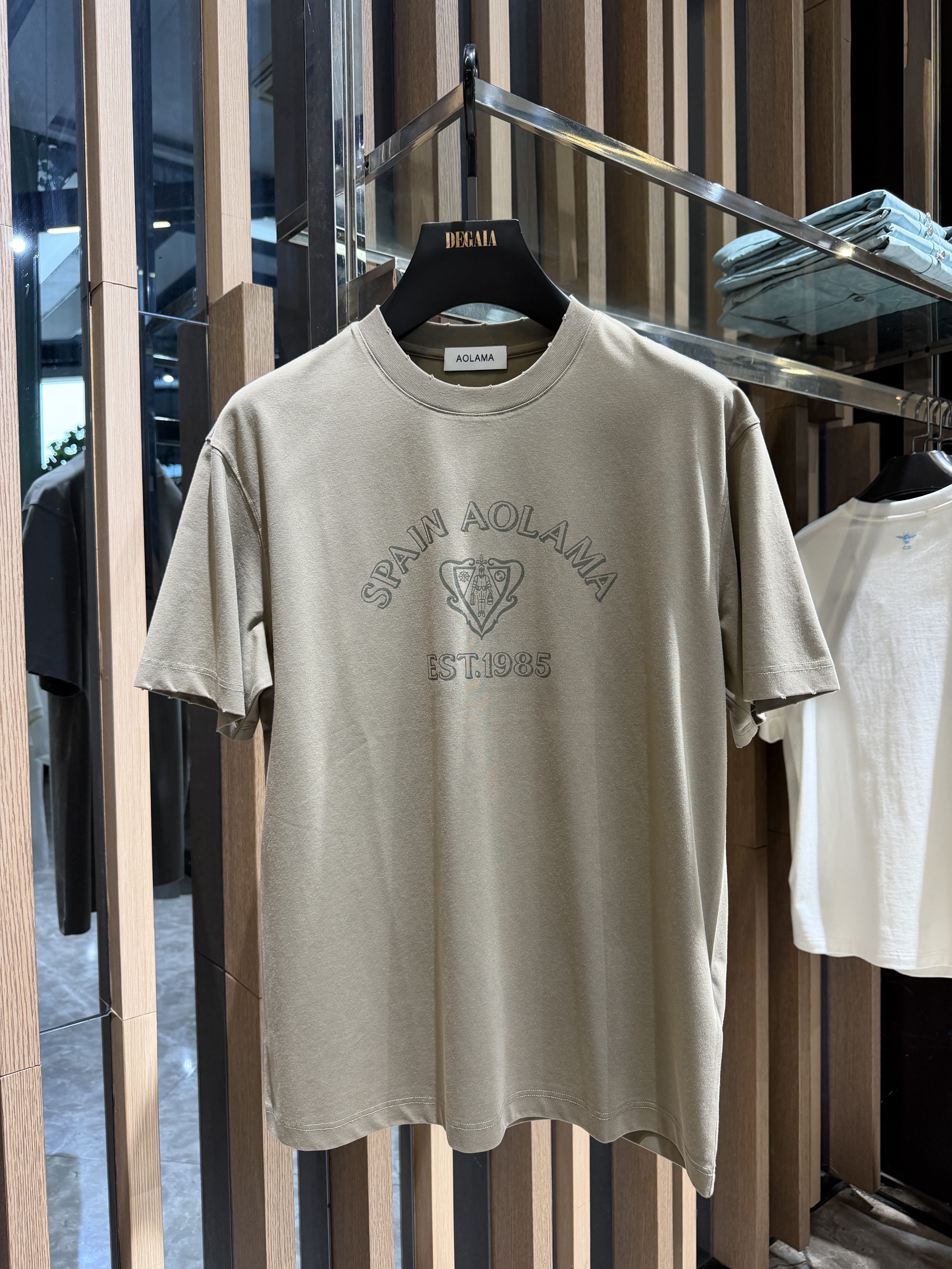 AOLAMA男装26夏季新款印花短袖T恤休闲宽松百搭上衣880262161