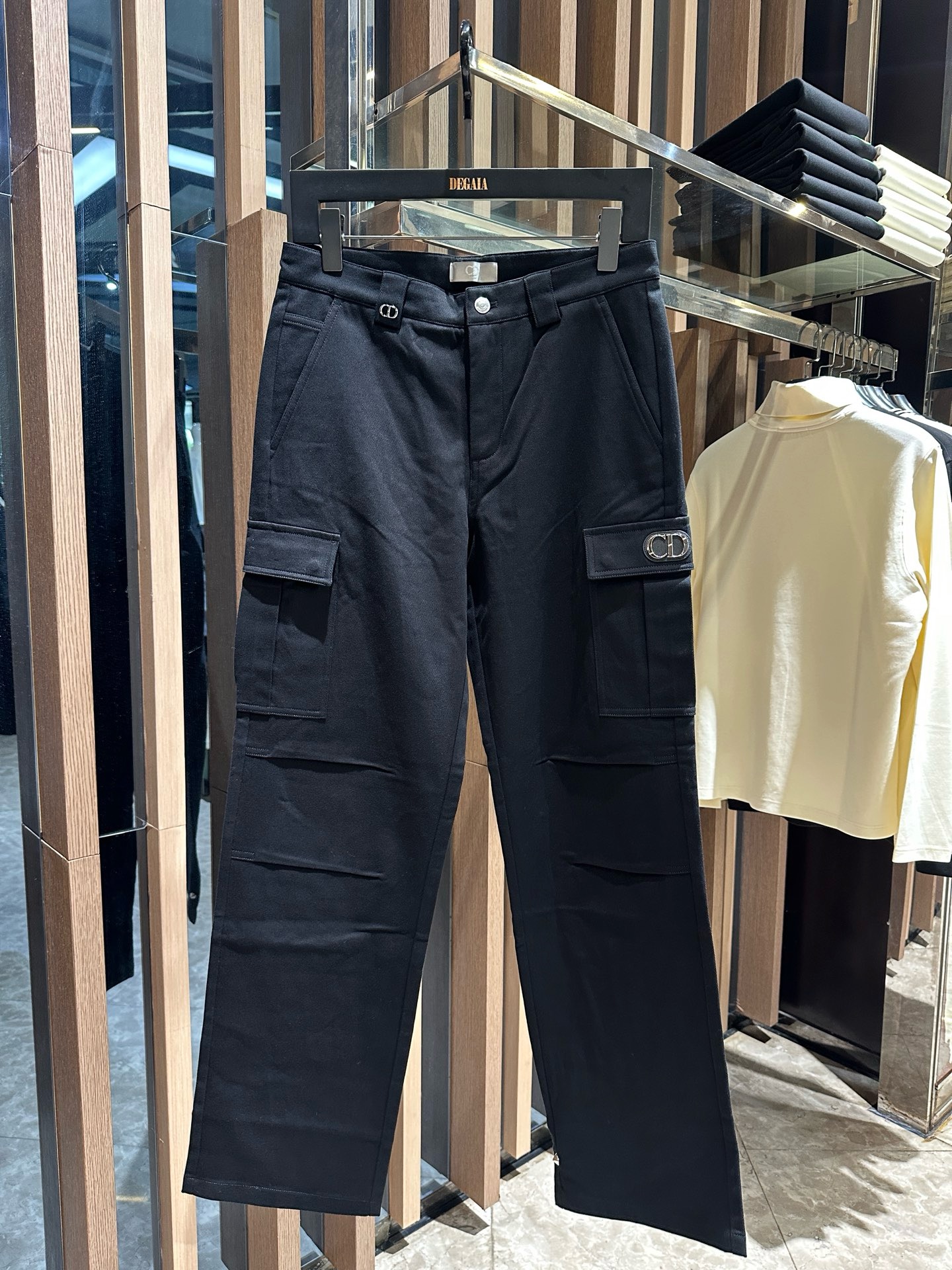CDHOMME 25秋冬新款 男士时尚双口袋装饰直筒休闲裤CD53261601