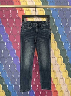 DEGAIA 鼎锋秋冬推荐 男士后口袋印花修身水洗牛仔裤DUGBAN137167