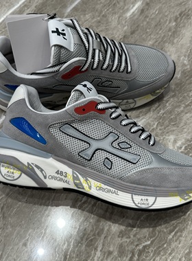 Chishaluo 25秋冬新款 男士时尚拼色系带厚底米字鞋 CH12815B34F