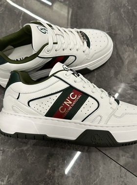 CNC 25秋冬新款 男士时尚字母拼色系带厚底休闲鞋 811G305330