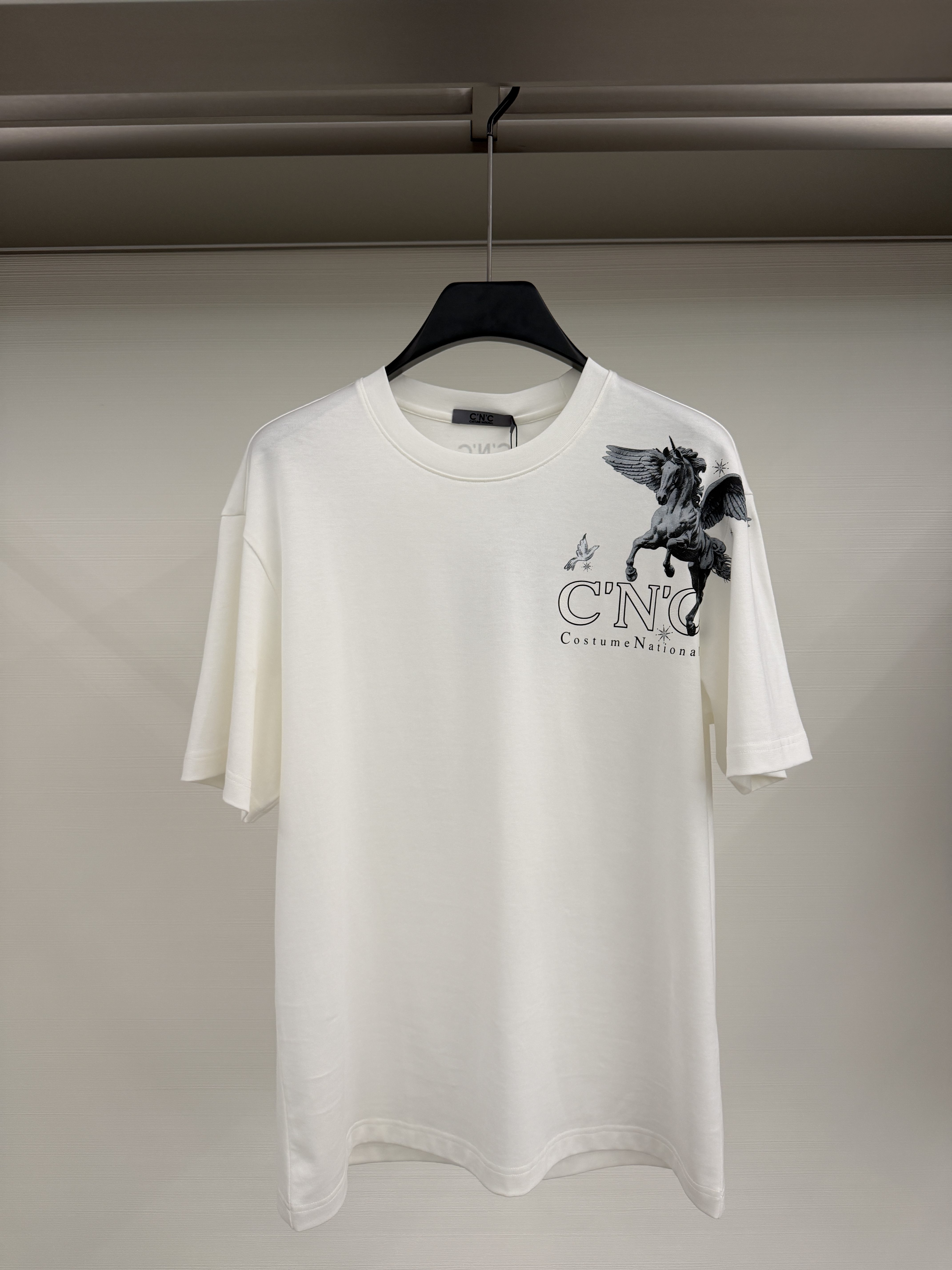 CNC 26春夏新款 男士时尚肩膀字母卡通印花休闲短袖T恤811H262071