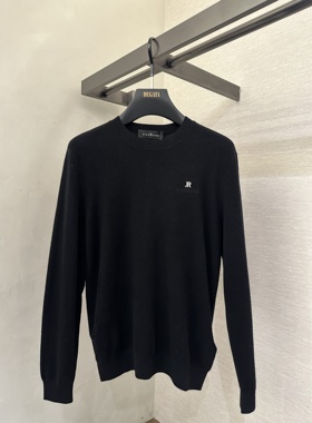 John Richmond 25秋冬新款 男士胸前字母刺绣毛衫JUHBAS370163