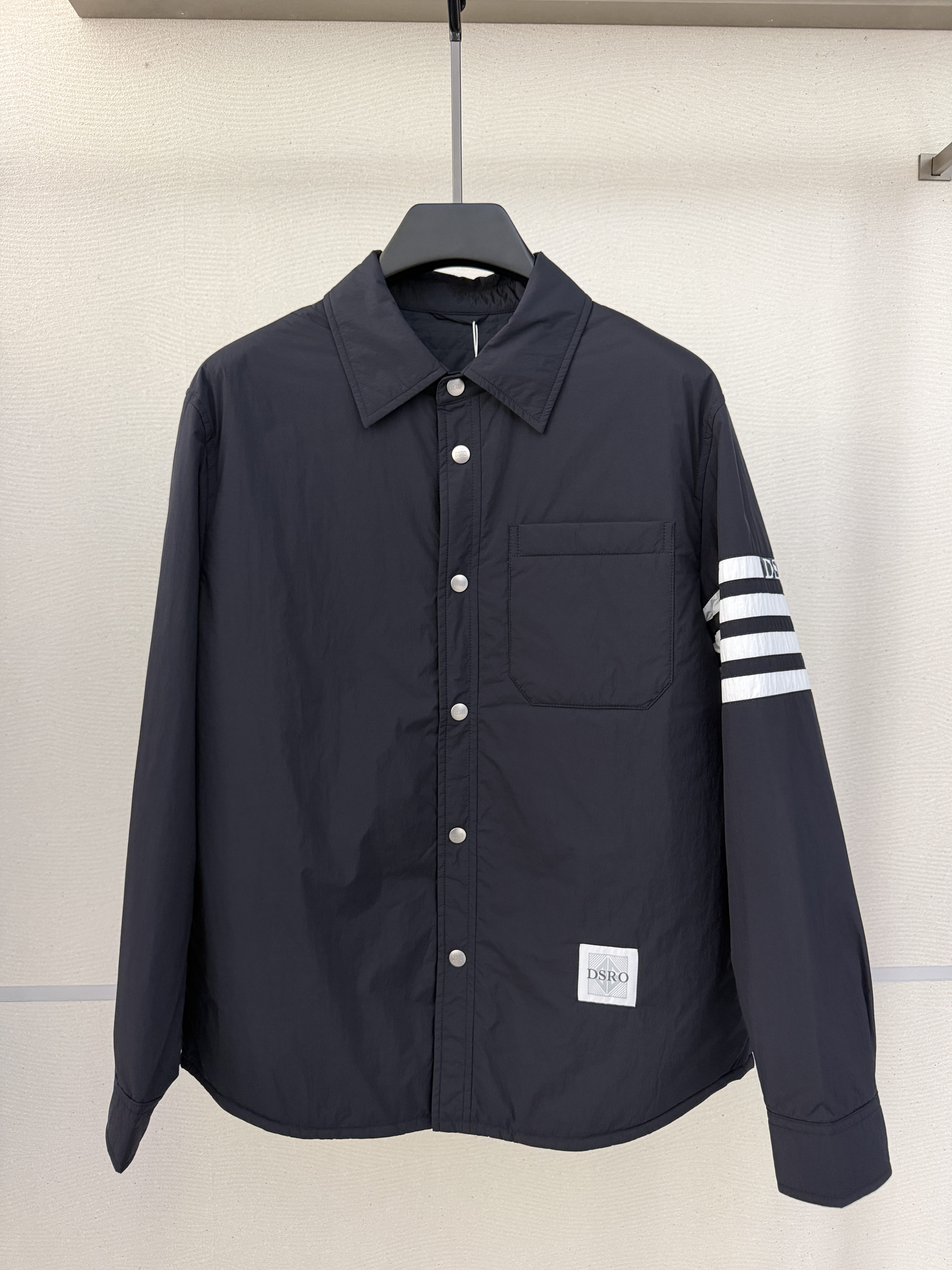 DOSERMO 25返场特价 男士手臂字母印花翻领棉服外套 660853577