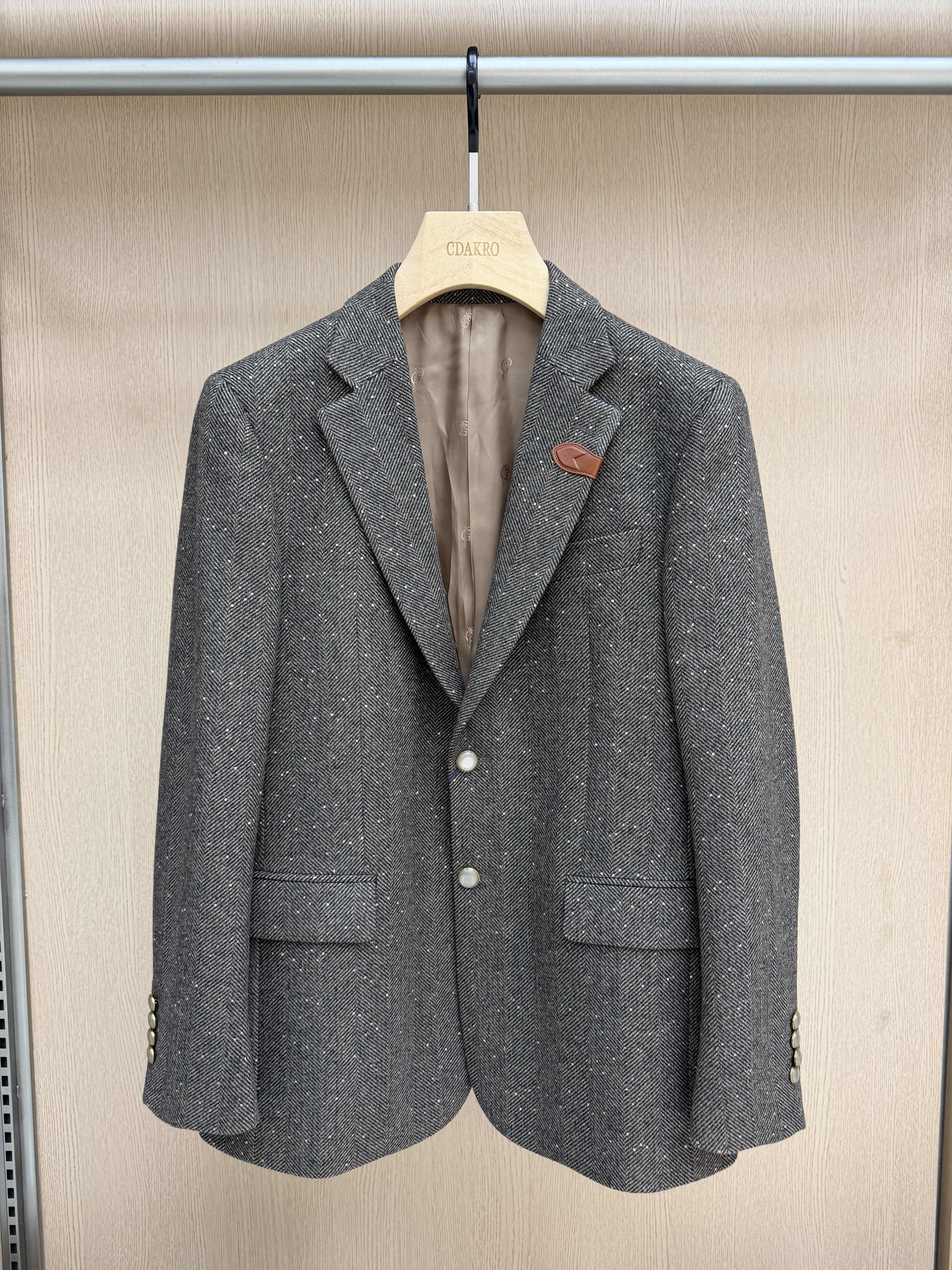 PP.GOLDEN男装26秋冬新款西服宽松版时尚百搭羊毛外套GDX32638052