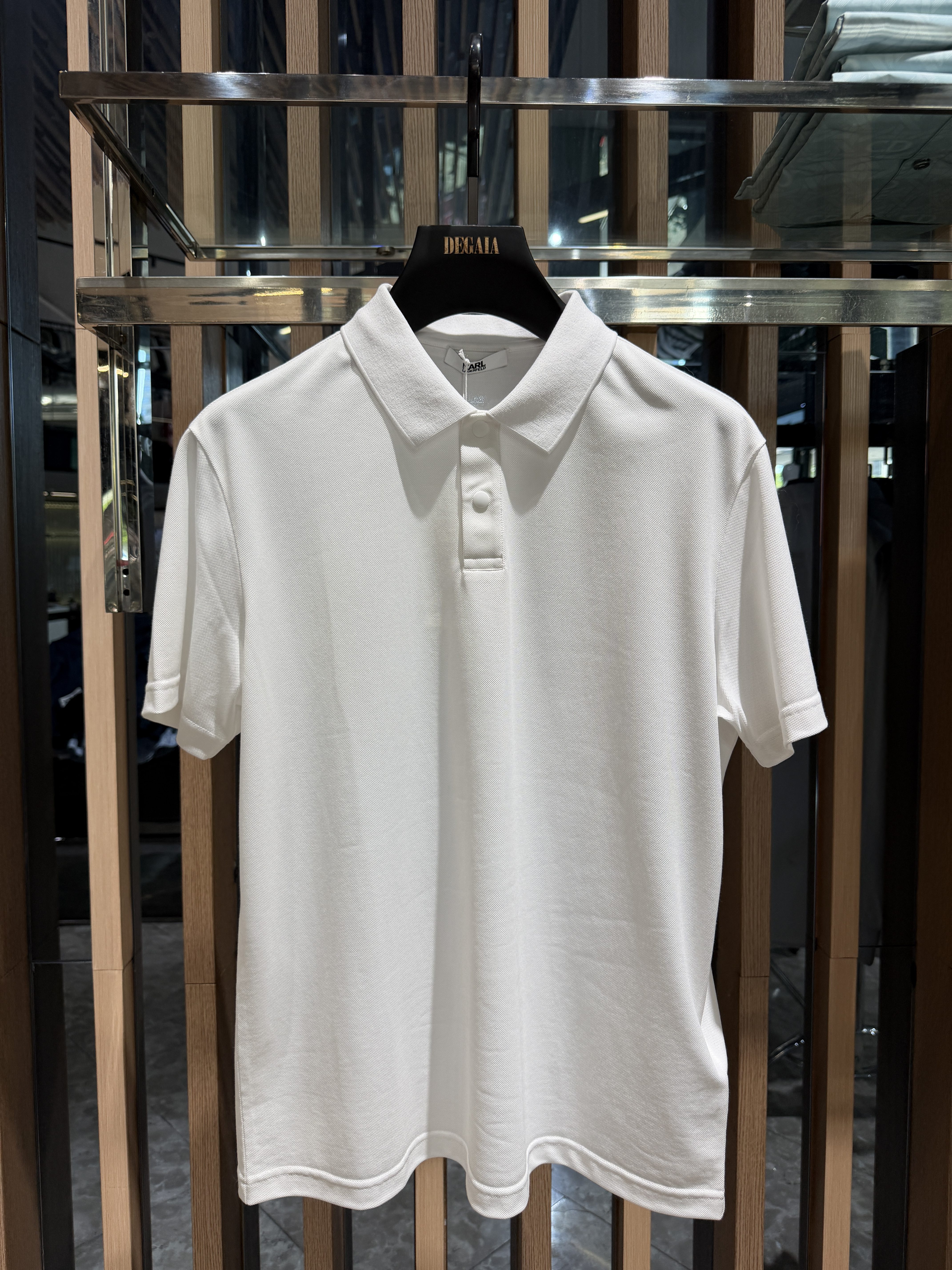 Karl Lagerfeld男装26夏季新款纯色短袖Polo衫宽松1K1G30606011