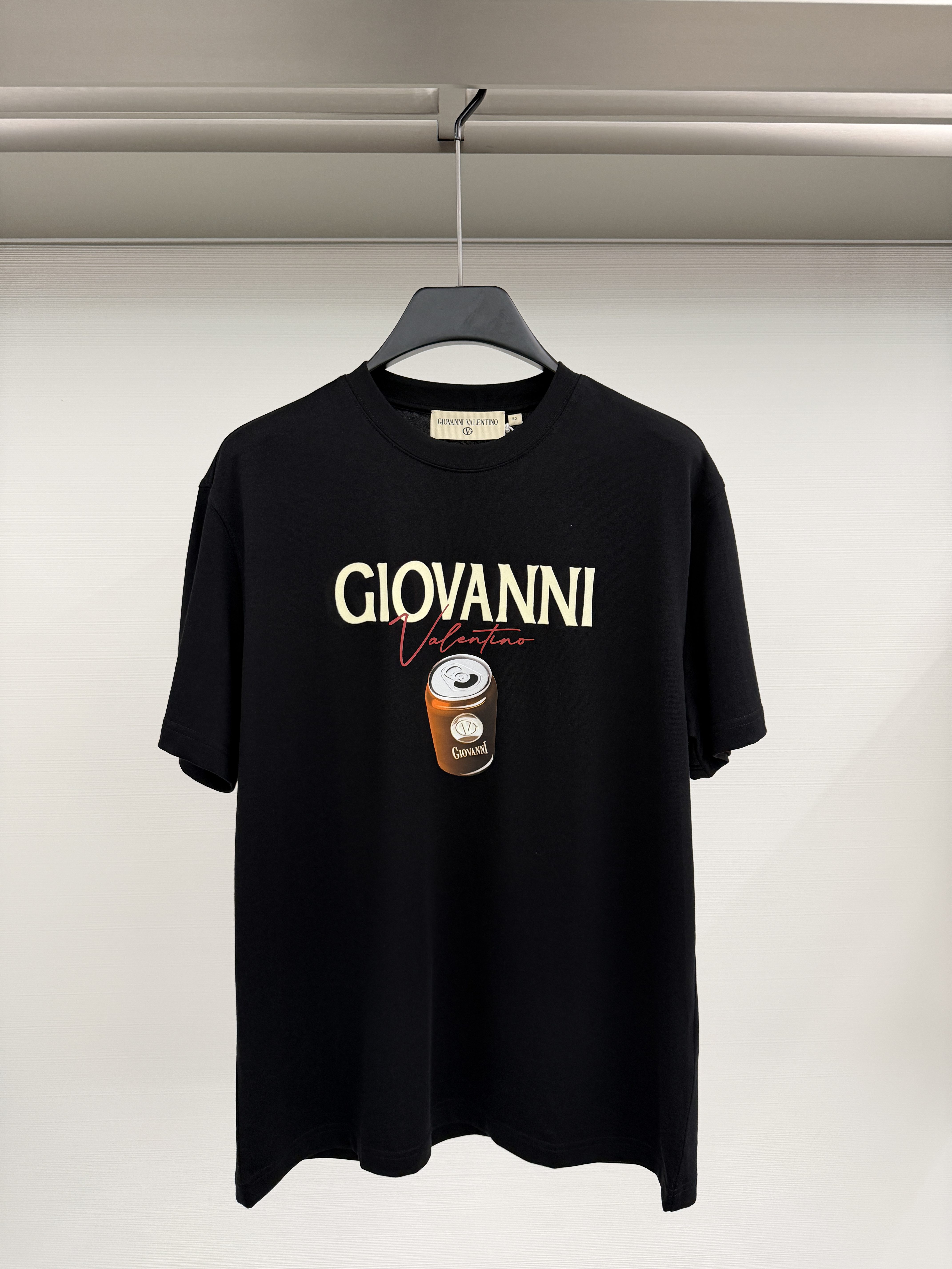 Giovanni Valentino 26春夏新款 男士可乐字母印花T恤 VT62860217