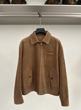 Cavalli Class 25秋冬新款 男士字母刺绣翻领休闲外套CM072E3613