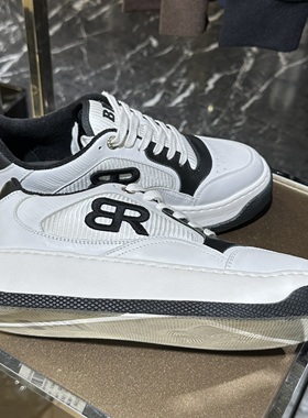 Bazz Robbins 25秋冬新款 男士字母刺绣拼色系带休闲鞋 BR4001-01