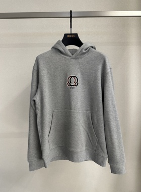 CNC 25秋冬新款 男士时尚logo印花加绒连帽套头卫衣 811G364003